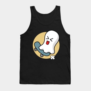 Skateboarding Ghost Tank Top